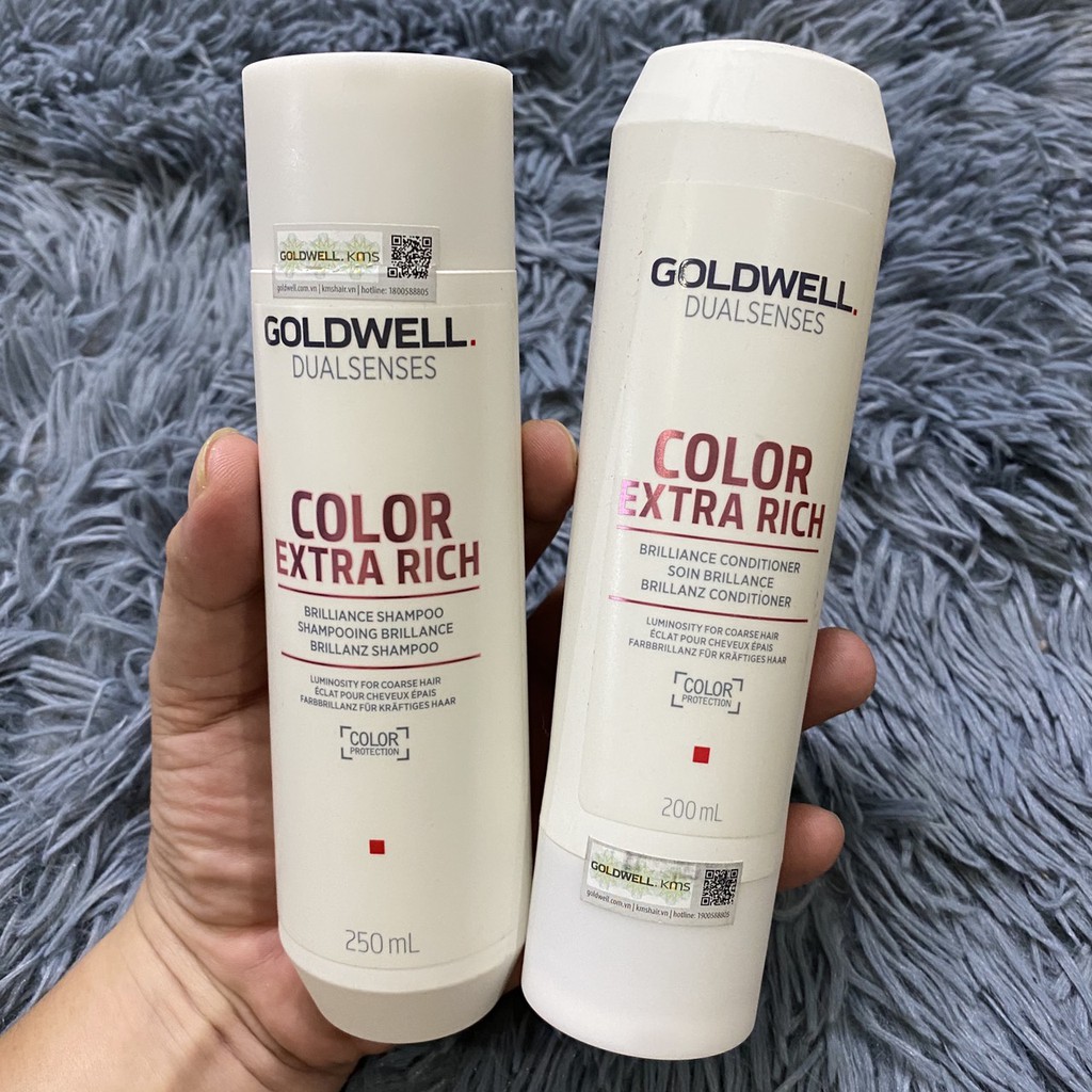 🇩🇪Goldwell🇩🇪 Dầu gội xả dưỡng tóc nhuộm Goldwell Color Extra Rich 250ml/200ml