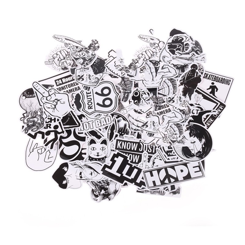 Set 100 sticker kiểu dáng dễ thương dùng trang trí