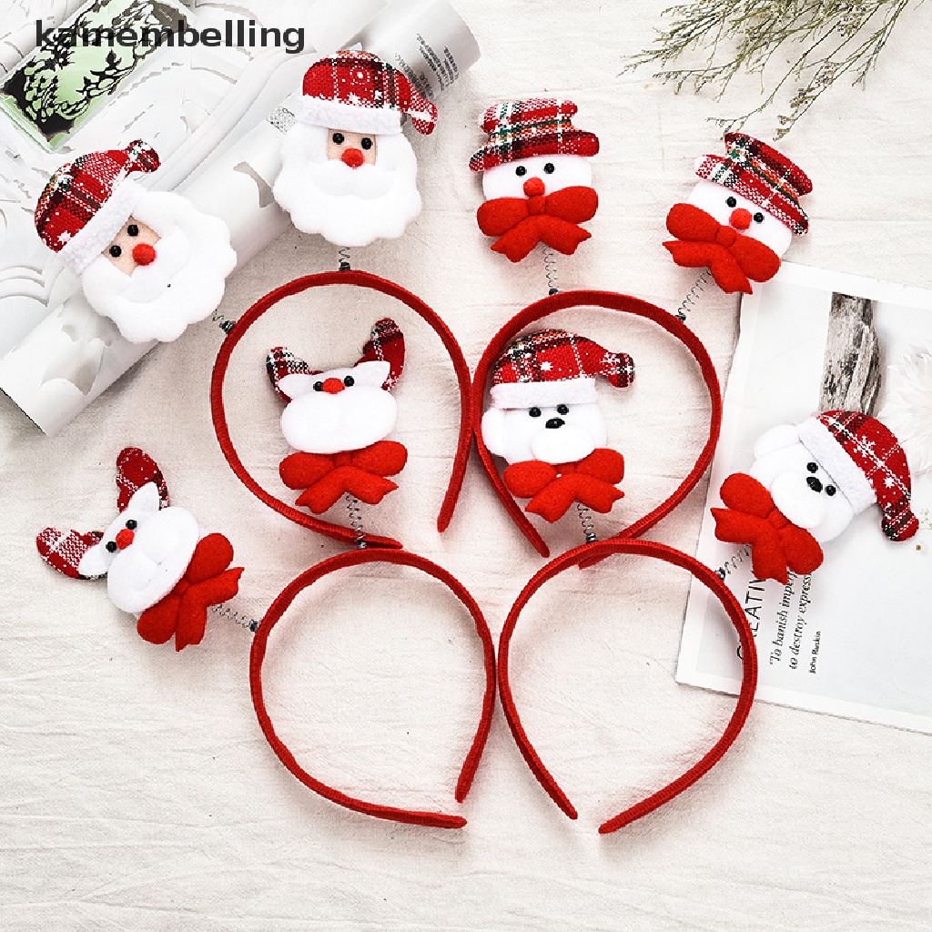 Băng Đô Cài Tóc Hình Tuần Lộc / Cây Thông / Ông Già Noel Dễ Thương