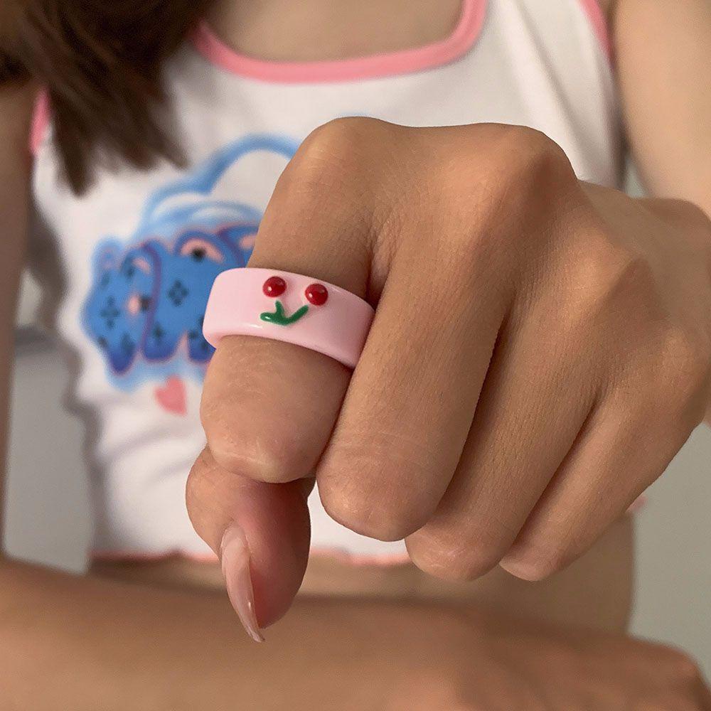 Nhẫn Nhựa Họa Tiết Hoạt Hình Năm 2021 Thời Trang Cho Nữ
