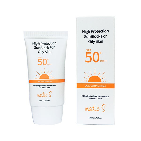 Kem Chống Nắng Kiềm Dầu Medic S Sunblock SPF50+ 50ml