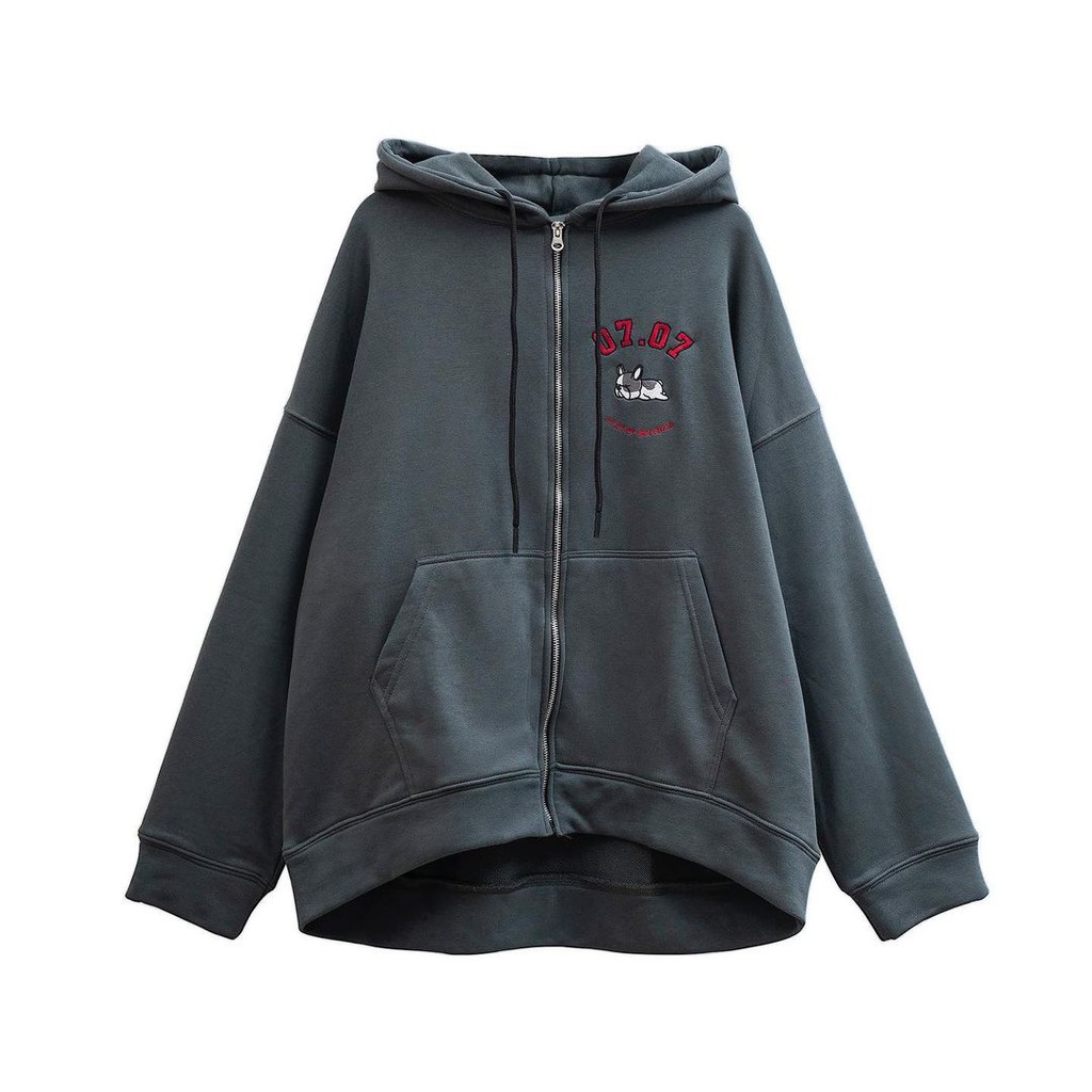 Áo Khoác Nỉ In Hình Cún 07.07 Nhiều Màu Nam Nữ Form Rộng Siêu cute | BigBuy360 - bigbuy360.vn