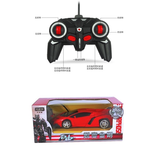 Xe Oto điều khiển từ xa Biến Hình Thành Robot Fullbox , Có Sạc Pin, Tặng 3 Pin Theo Hãng, Xe Đua Đồ Chơi Bé Trai