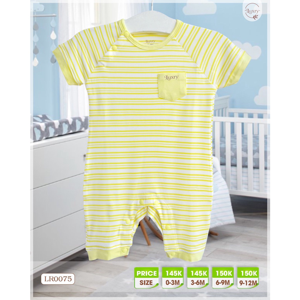 Bộ body cộc Luxry phối sọc đơn giản nhưng giúp bé luôn tự tin khi diện đồ