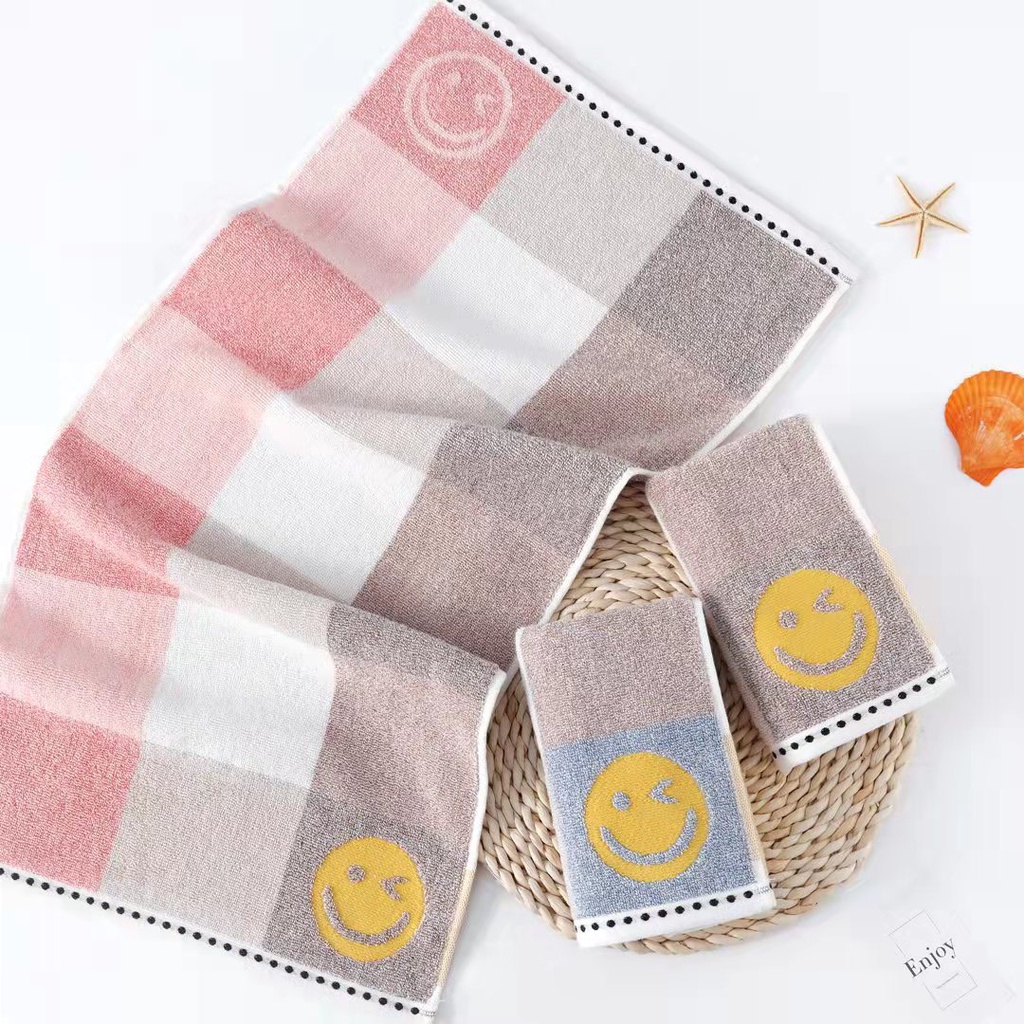 Khăn lau mặt 80% cotton 20% sợi tre 30*60