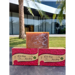 Soap rose - xà bông hoa hồng 100gr organic