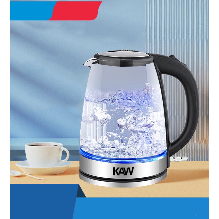 Ấm điện đun nước KAW bằng thủy tinh 1.8 l 1850w