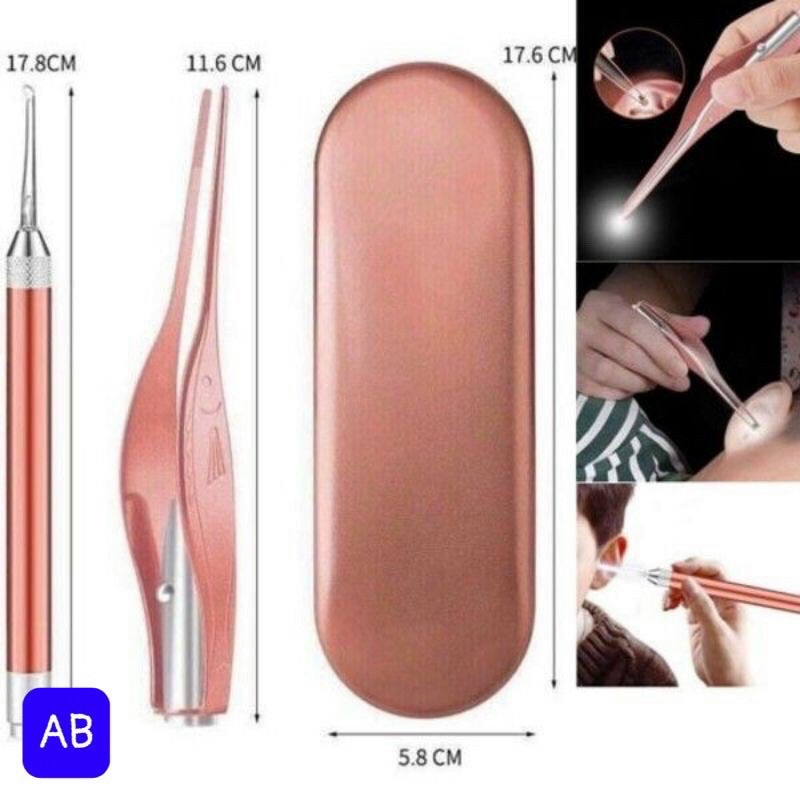 Bộ lấy ráy tai có đèn tặng kèm pin dự phòng