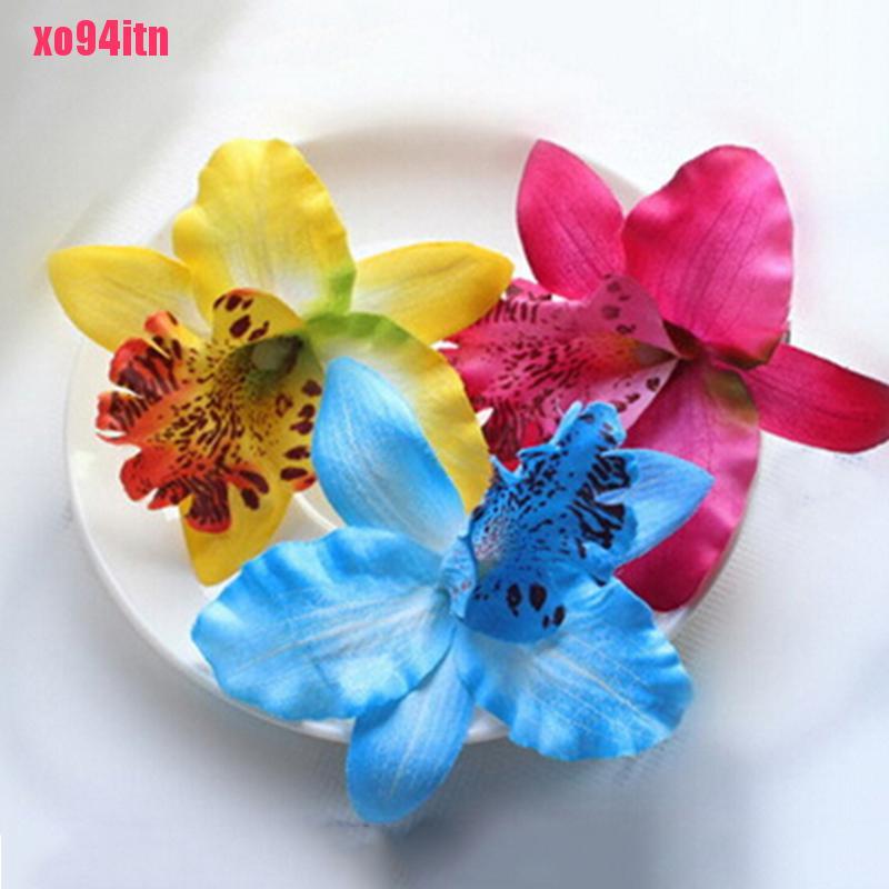 Kẹp Tóc Hình Hoa Phong Lan Nhiều Màu Sắc Cho Cô Dâu