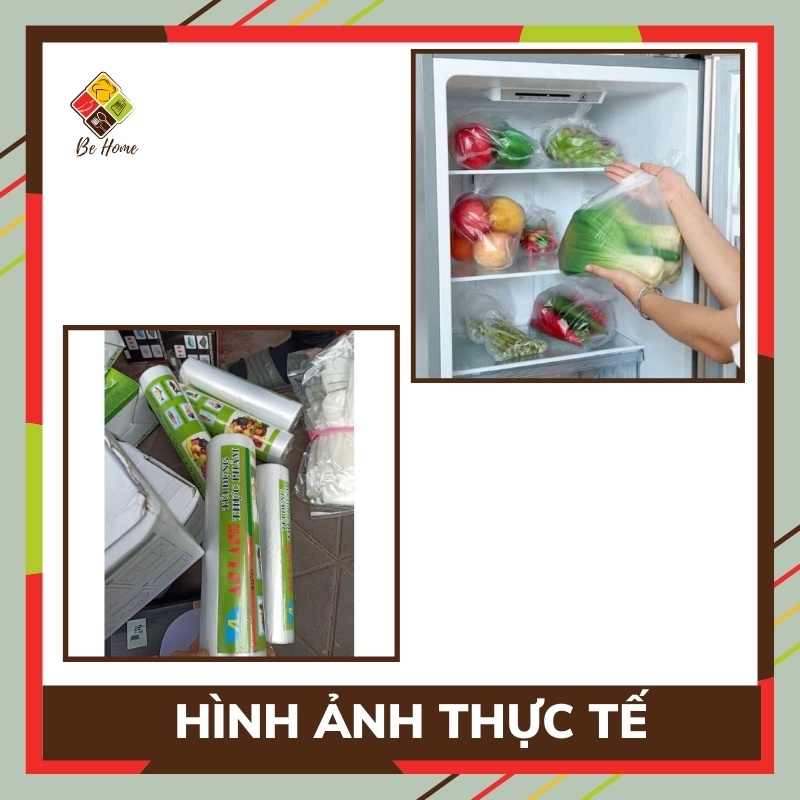 Combo 5 Cuộn túi đựng thực phẩm An Lành BEHOME Cuộn bọc thực phẩm An Lành Màng bọc thực phẩm An Toàn Chất Lượng Cao