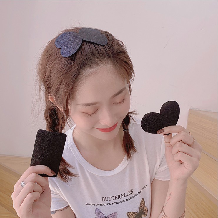 RẺ VÔ ĐỊCH  1 MIẾNG DÁN TÓC MÀU ĐEN HÌNH NƠ DÀNH CHO NỮ