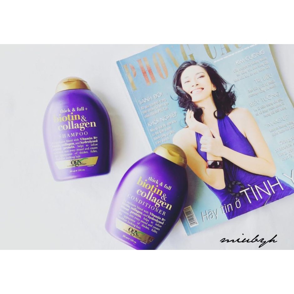 Dầu gội xả  Biotin Collagen 𝐌𝐢𝐞̂̃𝐧 𝐏𝐡𝐢́ 𝐒𝐡𝐢𝐩  577ml Ogx USA | BigBuy360 - bigbuy360.vn