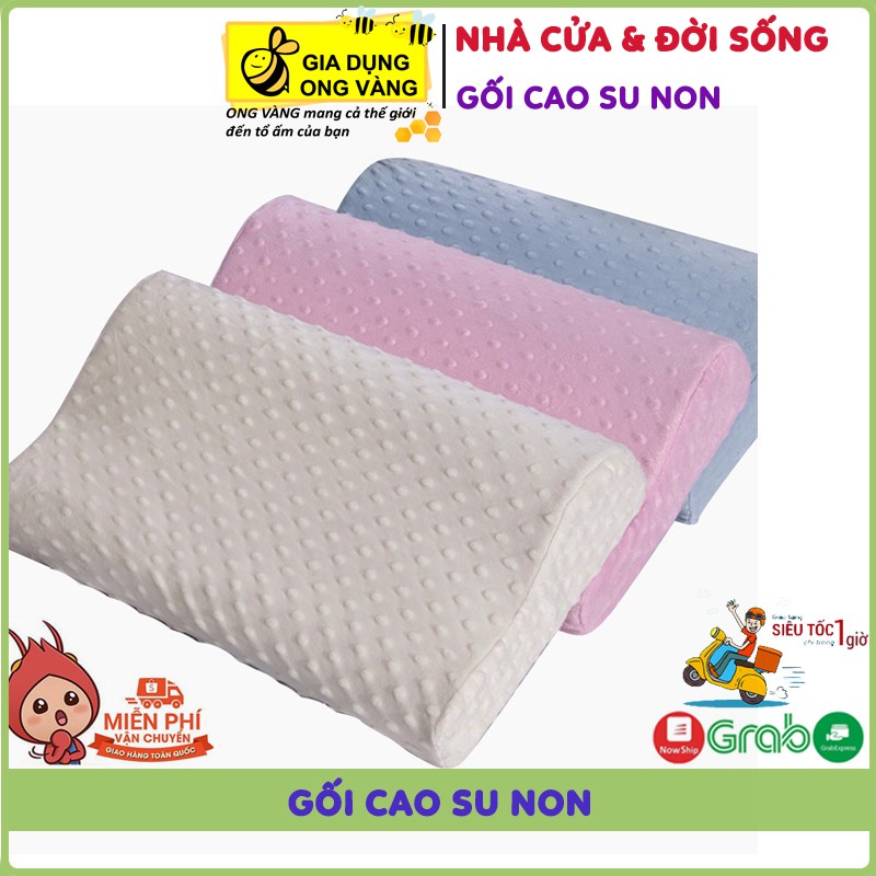 Gối Cao Su Non ZaZa Cao Cấp, Gối Cao Su Chông Ngáy Ngủ, Mềm Mại Cho Giấc Ngủ Êm Ái