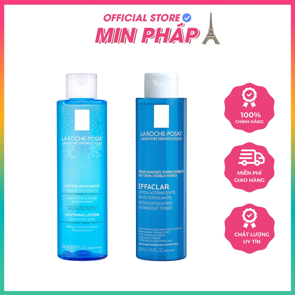 Nước Hoa Hồng La Roche Posay Dành Cho Da Dầu Mụn, Da Nhạy Cảm 200ml