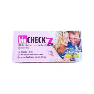 ( Che tên sp ) QUE THỬ RỤNG TRỨNG BIO CHECK 7 PACK