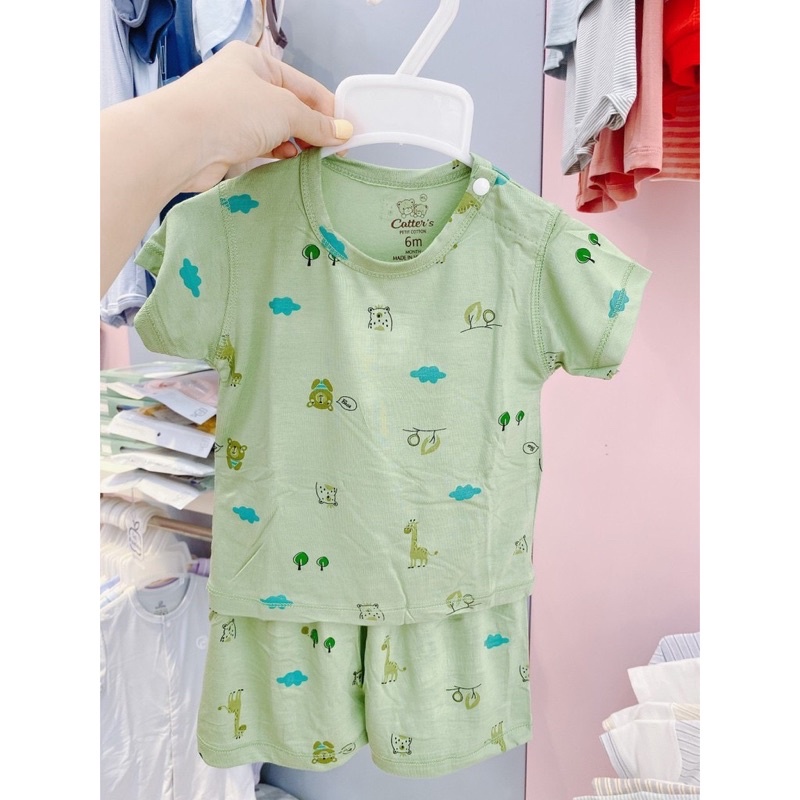 Carter's - Bộ quần áo cộc tay cài vai cotton cho Bé Trai Bé Gái 6-24M