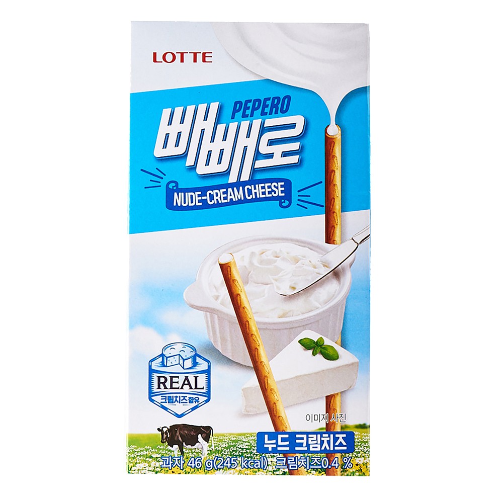 Bánh đũa Pepero vị kem phô mai Lotte Hàn Quốc hộp 46gr