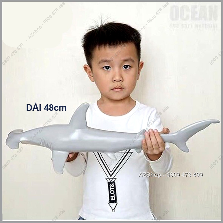 Mô Hình Cá Voi Cá Mập Nhựa Mềm Size Lớn Từ 40cm