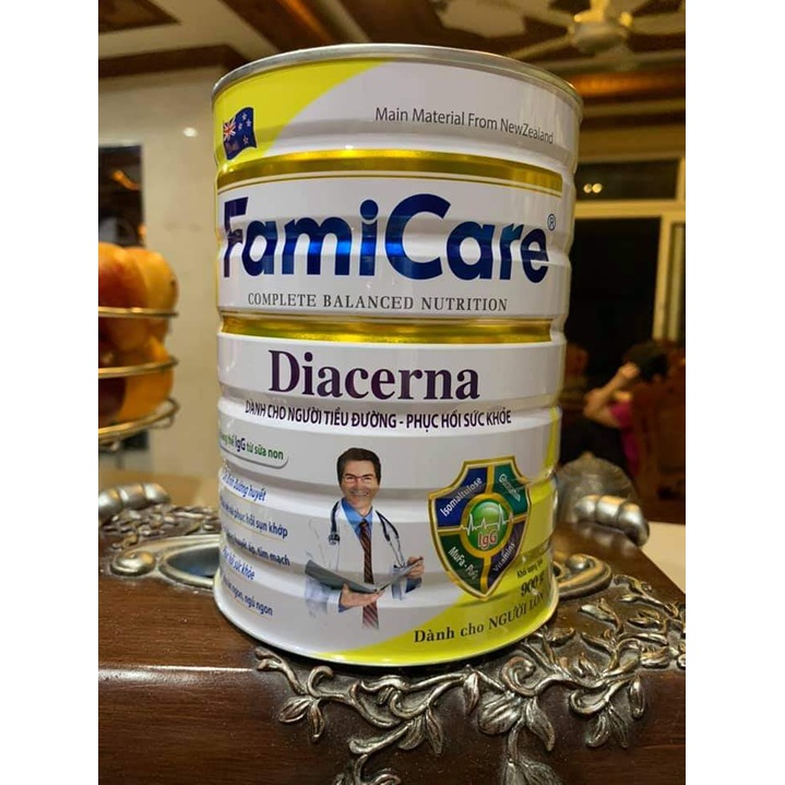 Sữa Diacerna FamiCare 900g dành cho người tiểu đường, phục hồi sức khỏe