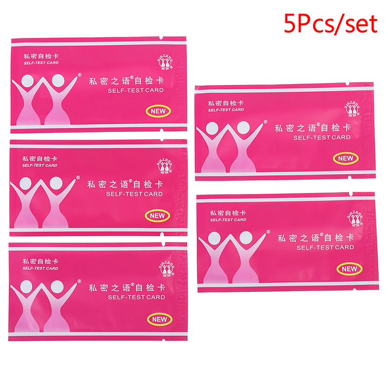 Nevn 5pcs Female Self-test Card Vagina Gynecological Inflammation Feminine Hygiene Nevv