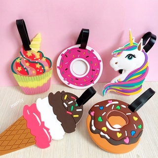 Thẻ tag hành lý hình bánh cupcake donut cực đẹp