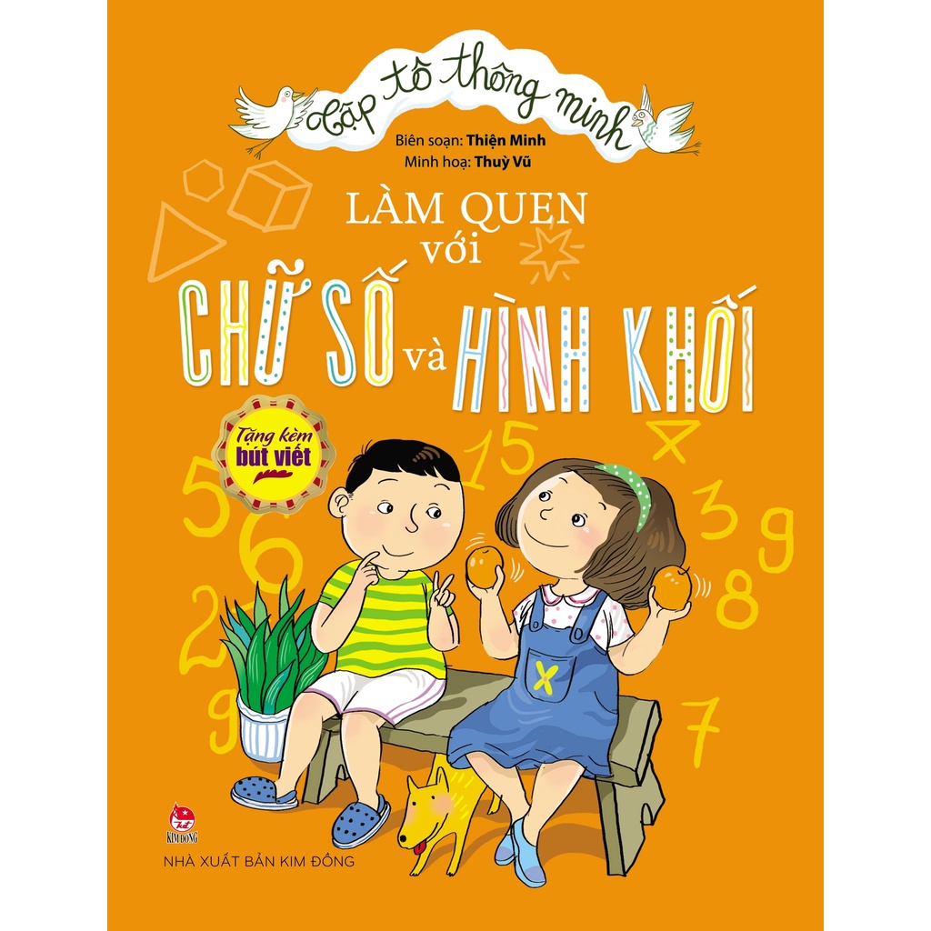 Sách - Bộ tập tô thông minh làm quen với chữ cái chữ số và hình khối - Combo 3 cuốn tặng kèm bút dạ Doraemon