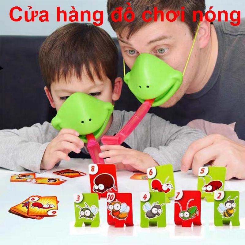 Hawang với cùng loại FROG nhổ lưỡi thăn mặt nạ Net Red Mask Creative Desktop Cha mẹ-con game unzip Đồ chơi