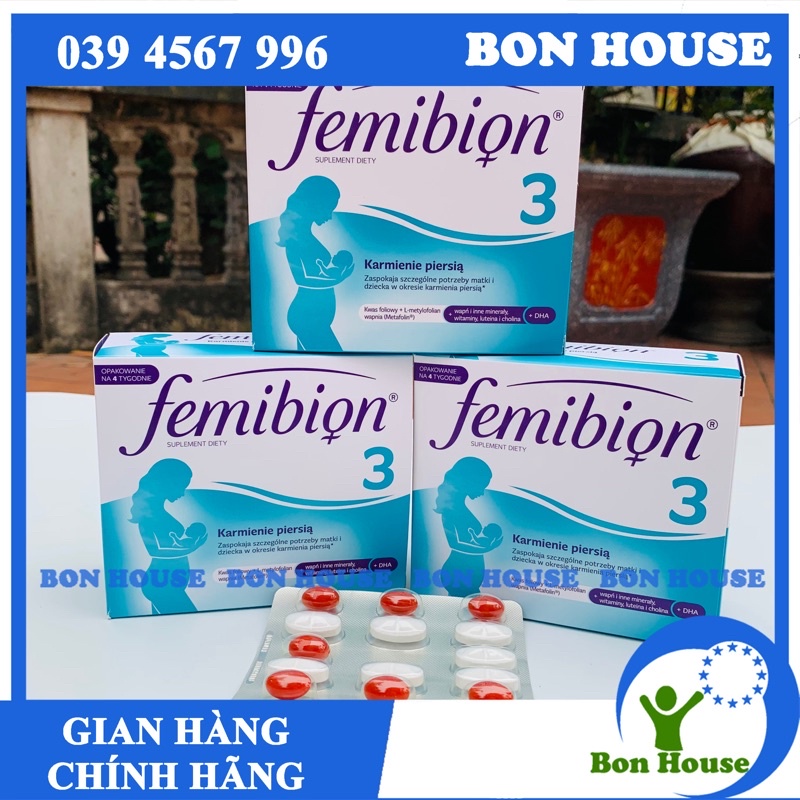 Femibion 3 (4 tuần) chính hãng, đủ bill mua hàng