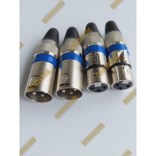 Jack cắm canon trắng, bộ 10 cặp