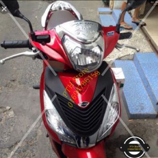 Combo 5 món ốp : cảng, mão, mặt nạ, viền đèn, xinhan Honda VISION