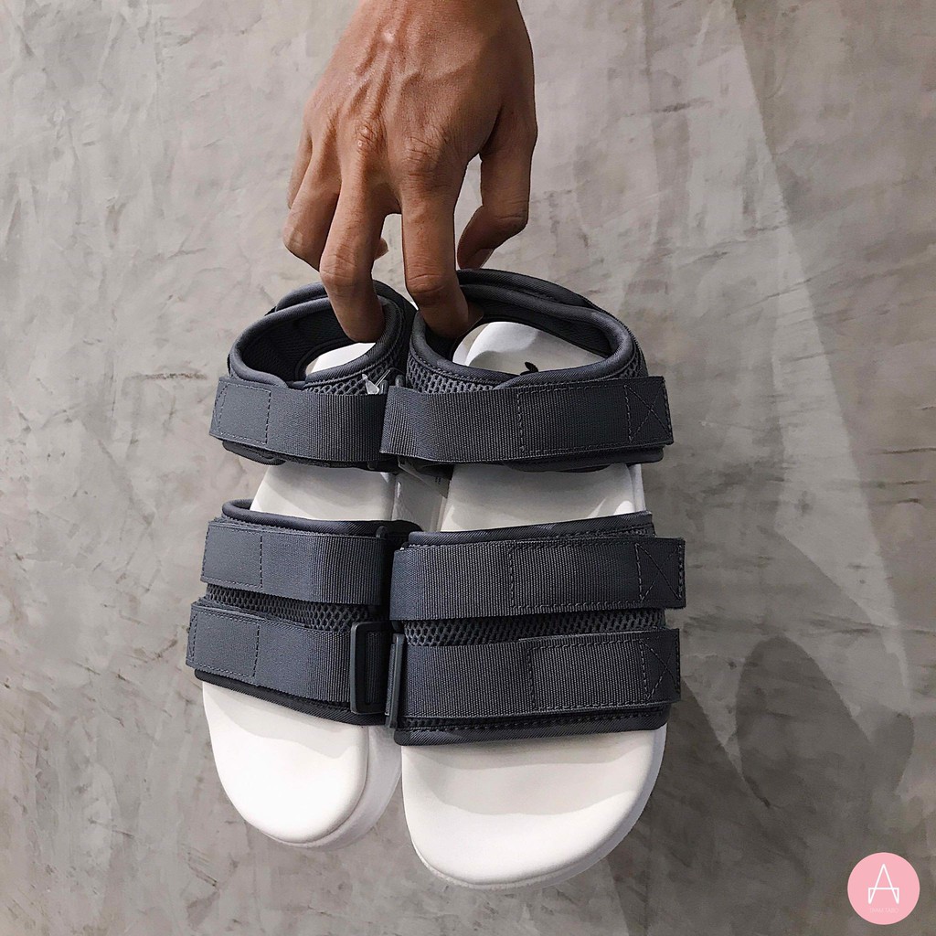 Giày Nam Nữ Adidas Adilette Sandals 2.0 Xám Trắng - CQ2672 [Chính Hãng]