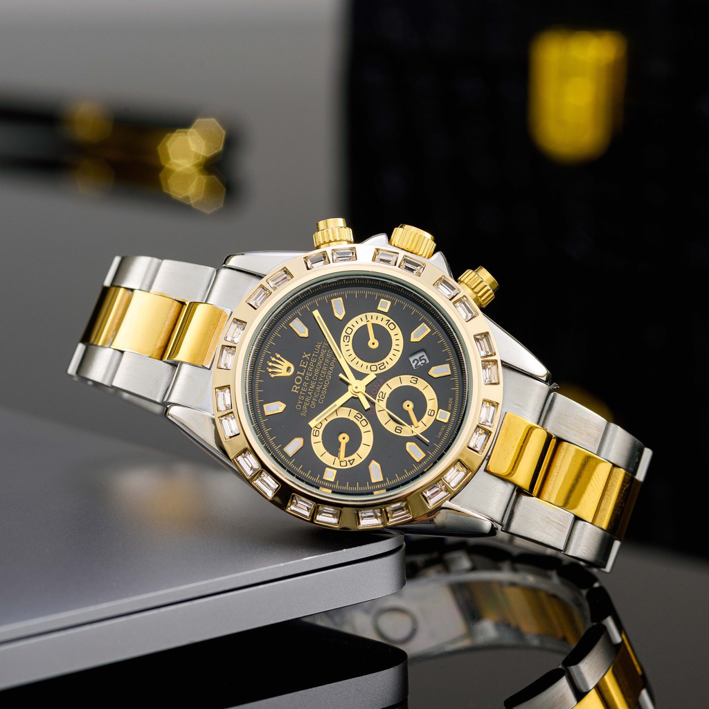 Đồng hồ nam Rolex - mặt tròn máy pin cao cấp có bảo hành DH506 ngochang108
