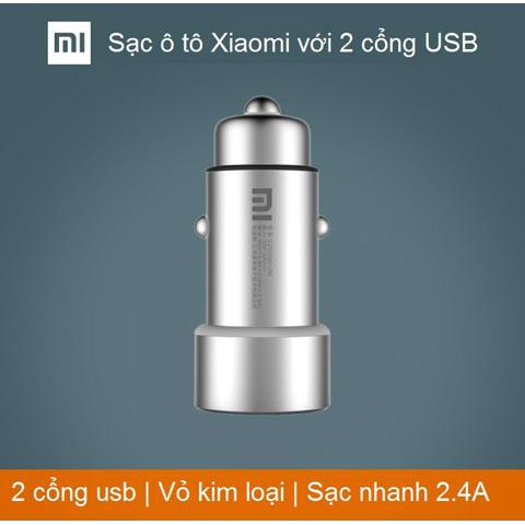 [ GIÁ HỦY DIỆT ] SẠC Ô TÔ XIAOMI VỚI 2 CỔNG USB