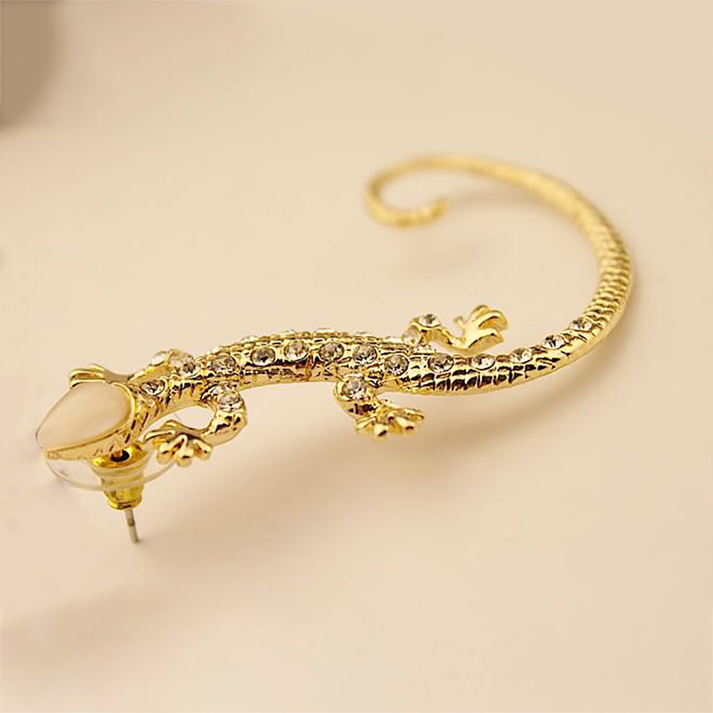 Khuyên Vành Tai Hình Thằn Lằn Đính Đá Thời Trang Cho Nữ