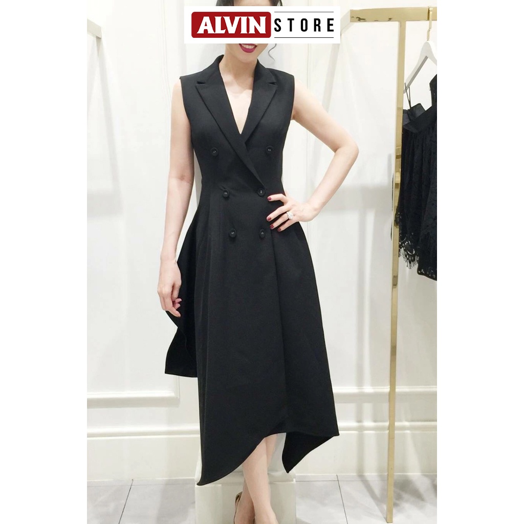 Đầm Xoè Vest Kiểu Đuôi Cá Sang Trọng Alvin Store 0757