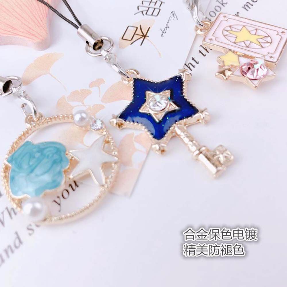 Dây đeo điện thoại cổ tay chống thất lạc phối mặt hoạt hình dễ thương