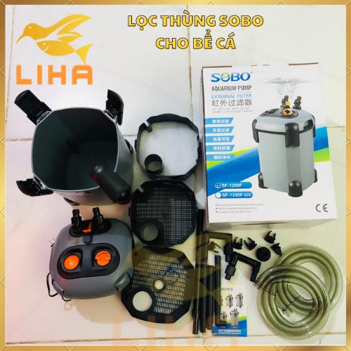 Lọc Thùng Sobo Kèm UV SF650 SF850 SF1000 SF1200 SF1500 SF1800 SF2200 - Lọc Thùng Cho Bể Cá, Bể Thủy Sinh