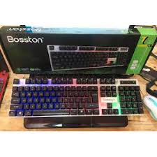 BÀN PHÍM GIẢ CƠ BOSSTON 808 LED 7 MÀU