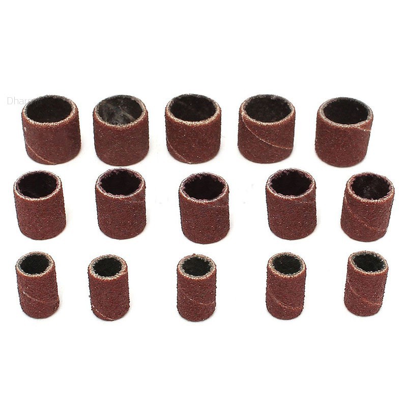 Bộ 60 vòng đai đá mài + 3 ốc giữ đai gắn máy kích thước 1/2" 3/8" 1/4"