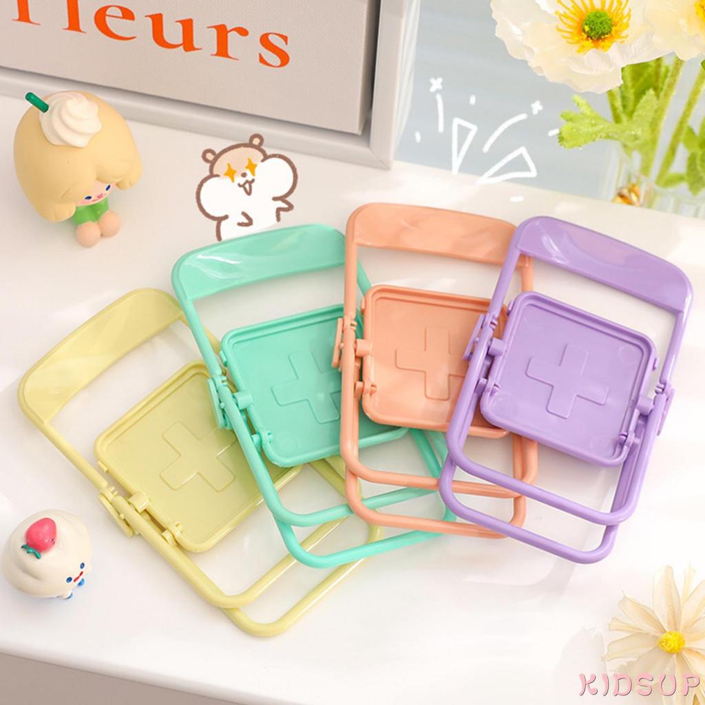 Giá Đỡ Điện Thoại / Ghế Ngồi Để Bàn Màu Trơn Gấp Gọn Được 1Mobile Dành Cho Trẻ Em