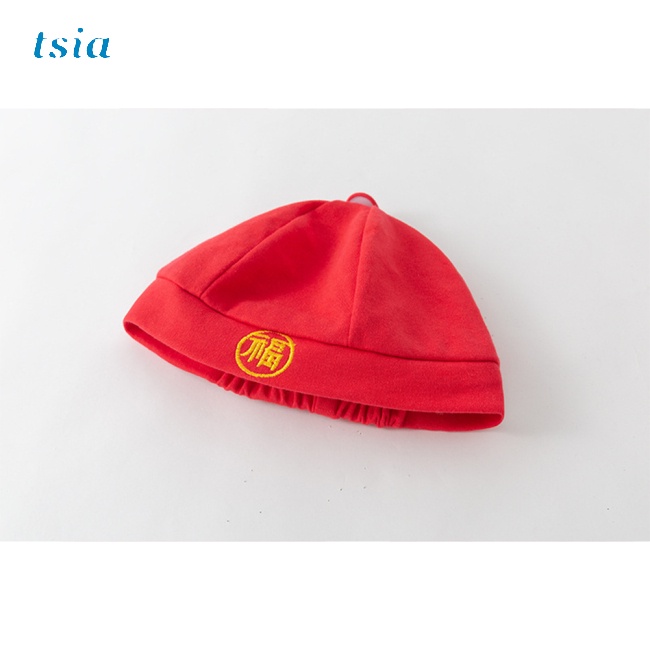 Mũ Cotton Co Giãn Thêu Họa Tiết Phong Cách Trung Hoa Cho Bé Chụp Ảnh