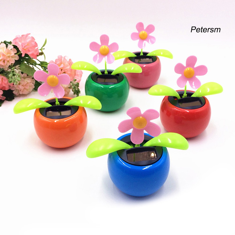 Đồ Chơi Hoa Trong Chậu Nhảy Múa Chạy Bằng Năng Lượng Mặt Trời Trang Trí Cho Xe Hơi