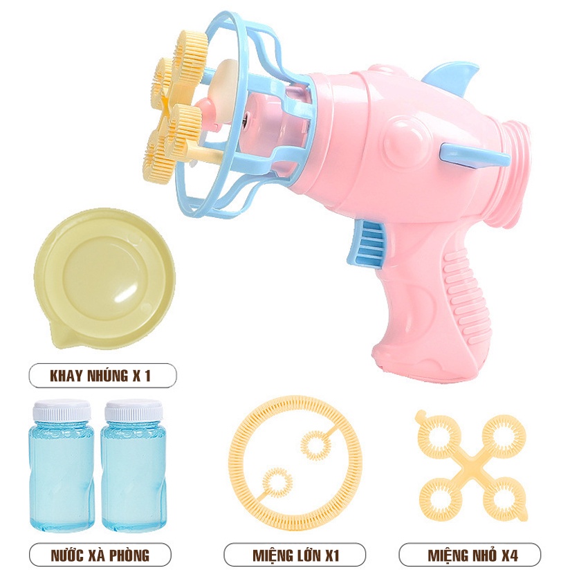 Súng Bắn Bong Bóng Cực Vui Gắn Cánh Quạt