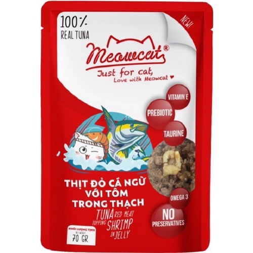 Pate Meowcat cho mèo trên 2 tháng tuổi 70gr các vị Petemo Pet Shop