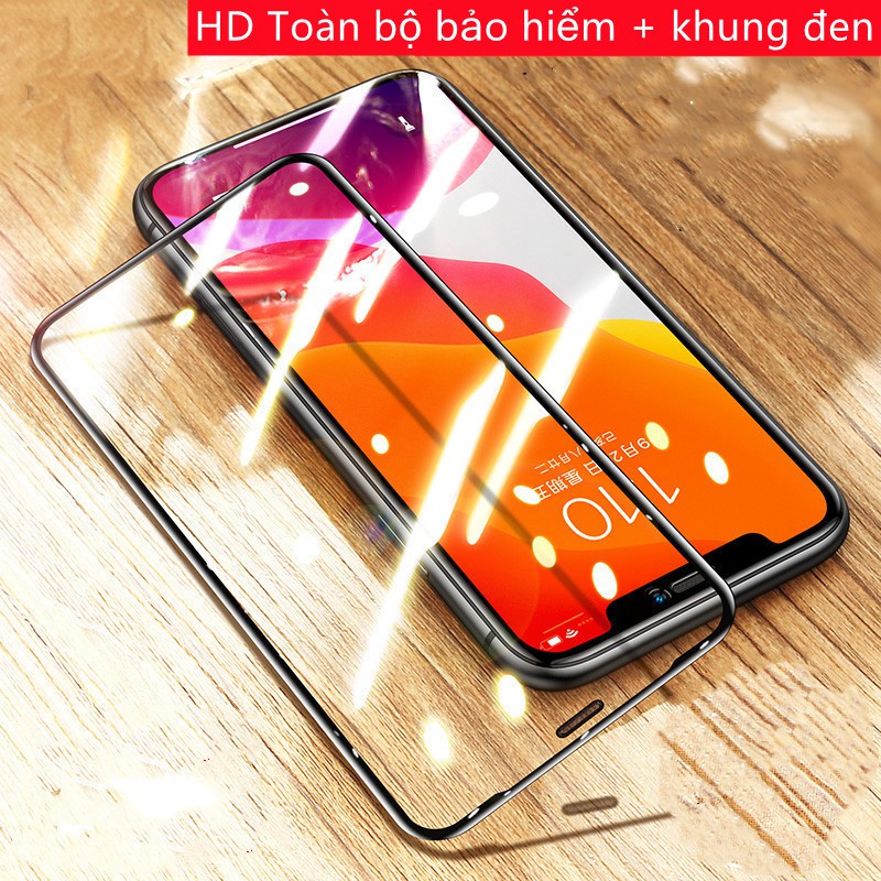 9H (Bảo hiểm đầy đủ) Kính cường lực HD iPhone 13/13PROMAX/12/12 PRO MAX /12MINI / 11 Pro Max/ XS Max /XR/7P / 8P / 6/6SP điện thoại bảo vệ phim bảo vệ máy ảnh phim bảo vệ