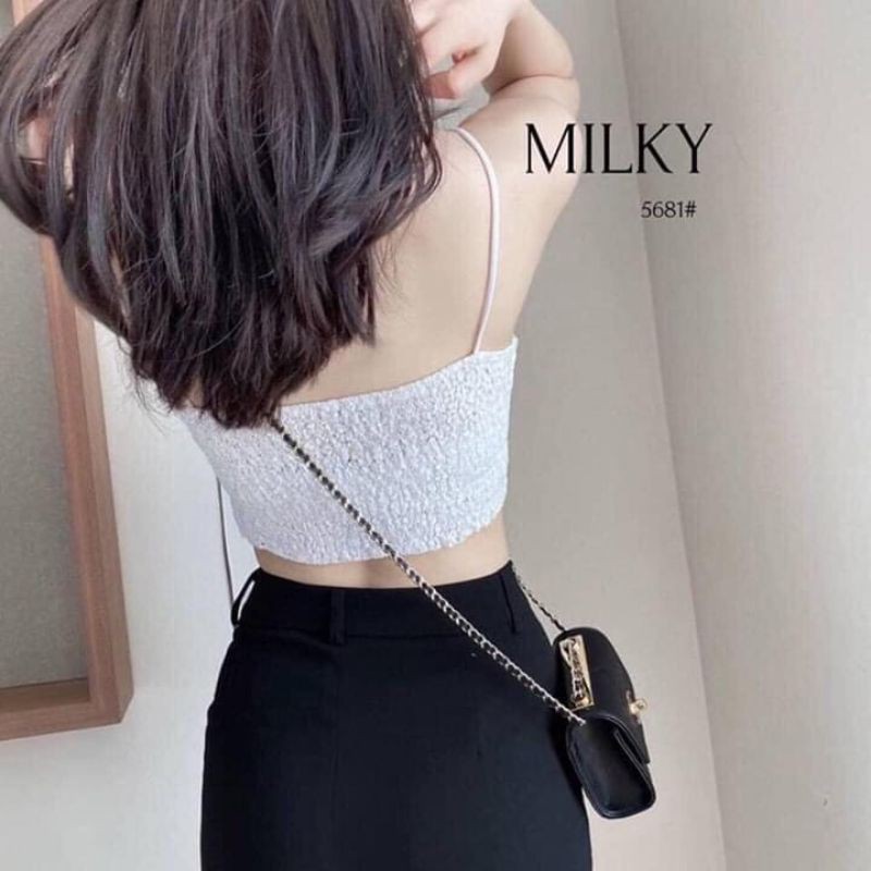 Áo bra 2 dây ren chun lưng hàng QC