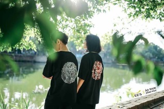 Áo phông rồng phượng oversize