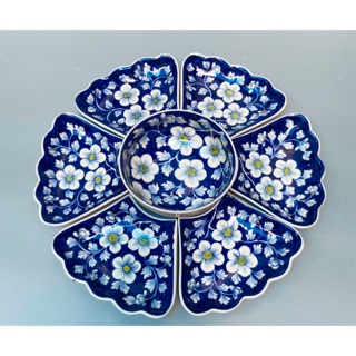 BỘ BÁT ĐĨA HOA MẶT TRỜI VẼ BĂNG MAI SIÊU ĐẸP