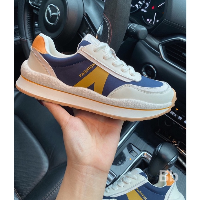 Giày thể thao vạch vàng V qccc fullbox