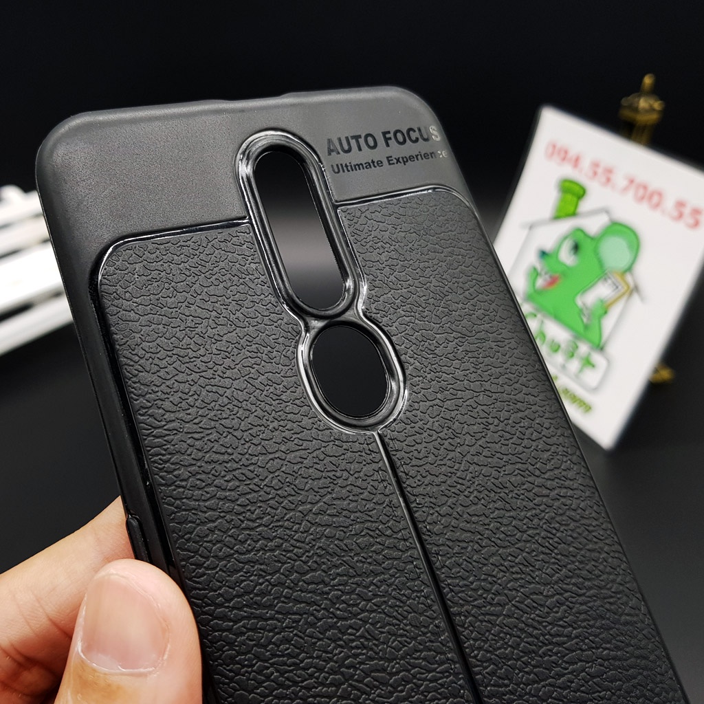 Ốp Lưng OPPO F11 PRO Dẻo Vân Giả Da Loại Thường